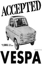 🚗 Vespa 1960 Classic Car Ad