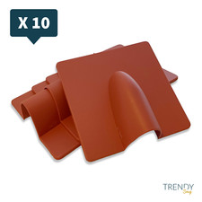 10 x Brown Brick Buster Plate