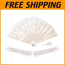 30pcs White Rose Lace Folding