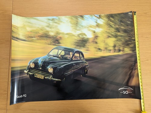 Saab factory poster 50th - poster,