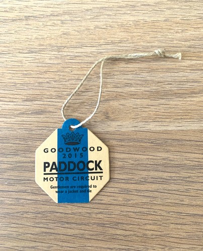 Goodwood revival paddock pass - revival,