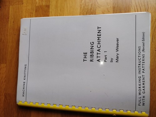 The ribber attachment manual - the,