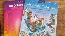 Flute Books x 2 101 Disney Songs & Flute Time Christmas Favourites
