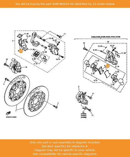 Yamaha brake pad kit - yamaha,