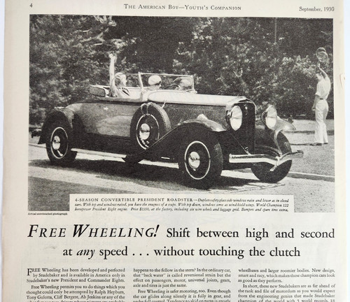 Studebaker president roadster - studebaker,