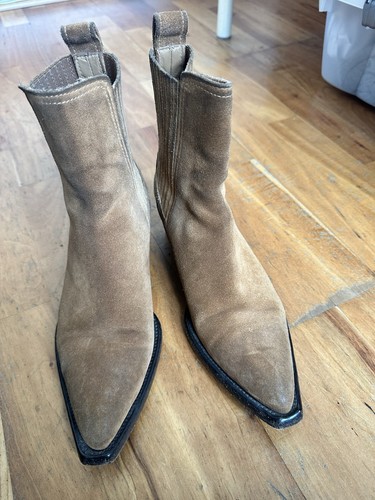 Golden goose suede ankle boots - golden,