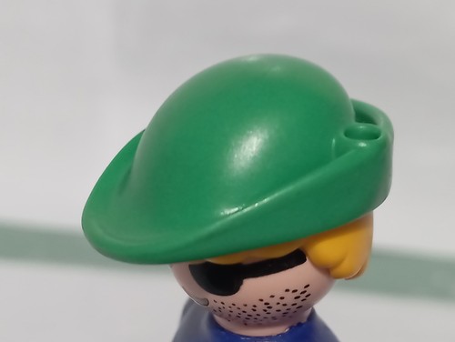 Playmobil green hat - playmobil, hood