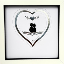 Romantic Pebble Art Couple