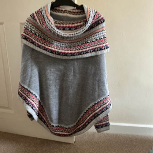 Peruvian turtleneck poncho - turtleneck,