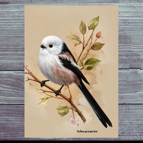 Photo magnet tail - , tit,