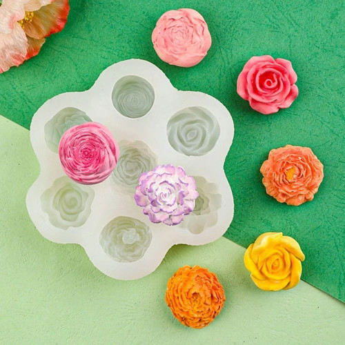 Flower silicone mold - flower,