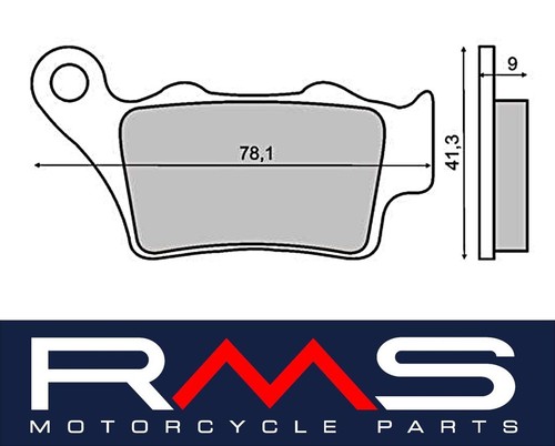 Rear brake pads ccm 604 - brake,