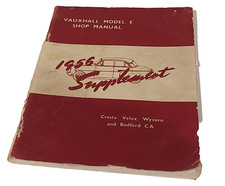 Vauxhall model E 1956 bedford CA wyern velox cresta workshop manual - 1125