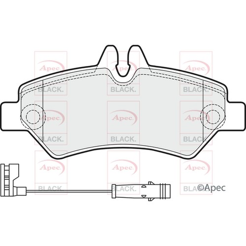 Brake pads set for mercedes - pads,