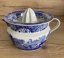 Spode Blue Italian 2004 Jug & Juicer Design C1816 Height Approx 15cm