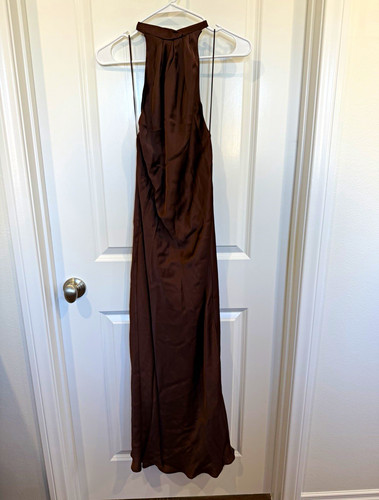Zara brown satin - zara, halter
