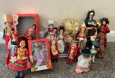 Large Job  Lot Vintage Collectors Souvenir World Dolls Inc Flamenco, Eskimo