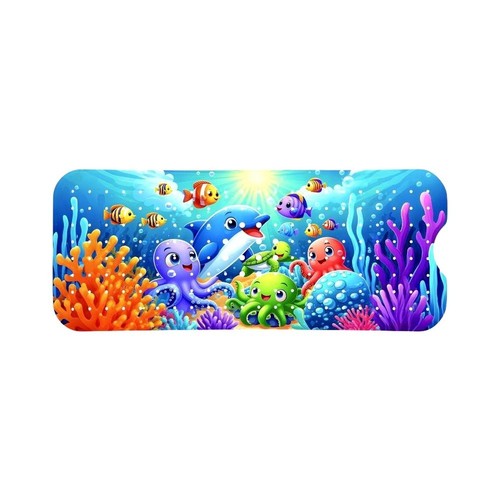 Non slip cartoon bath - non-slip, for