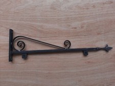 SIGN BRACKET B&B Home PUB SHOP  Hanging heavy duty   WROUGHT IRON WALL MOUNTED
