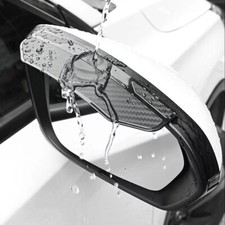 2x Carbon Fiber Black Mirror