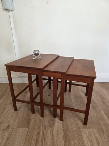 Mid century teak nesting - teak,