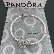 New Genuine Moments Pandora Rose in Bloom Chain Bracelet 20cm WITH PACKAGE