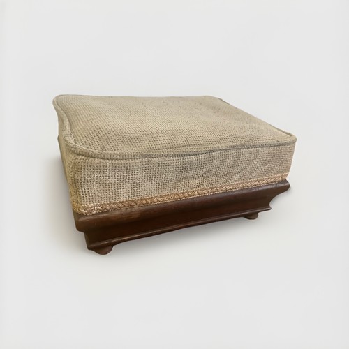 Antique rectangular footstool