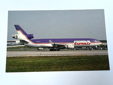 Aviation Airline Postcard FEDERAL EXPRESS  MCDONNELL DOUGLAS DC-10