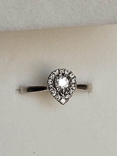 White gold pear - gold, shape