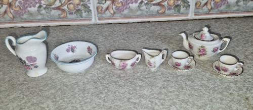 Coalport miniature wash - miniature, basin