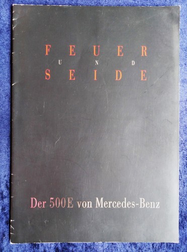 Mercedes brochure 500e w124 - mercedes,