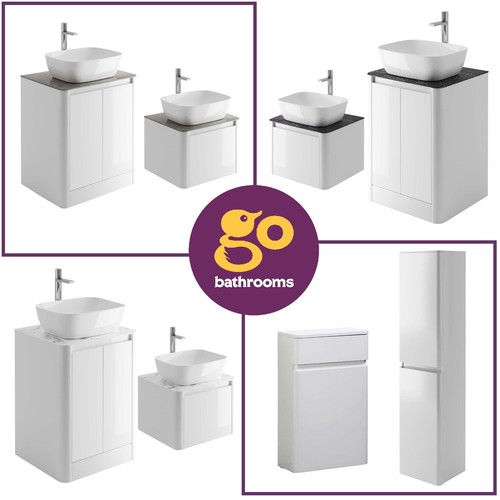 Bathroom vanity unit white - bathroom,