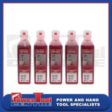 Stihl Genuine HP two-stroke engine oil (Red) 100ml Pack of 5- 07813198401