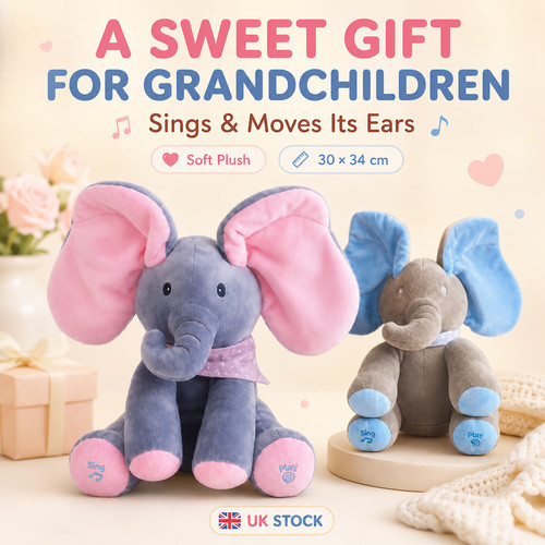 Interactive singing elephant - singing,