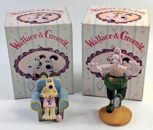 Wallace and gromit figurines - and,