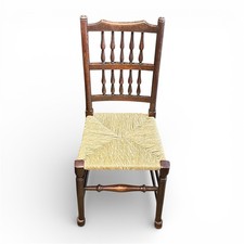 Vintage rush seat wooden - vintage,