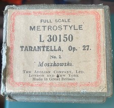Metrostyle Full Scale Aeolian Pianola Roll-L30150Tarantella-op 27-Moszkowski