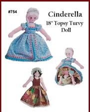  Vintage Cinderella Topsy Turvy Doll Sewing Pattern