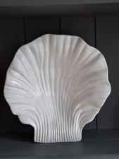 Vintage White Majolica Leaf Fruit Bowl Dish Made In Portugal 9"