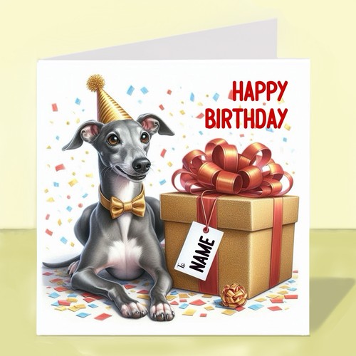 Personalised whippet dog - personalised,