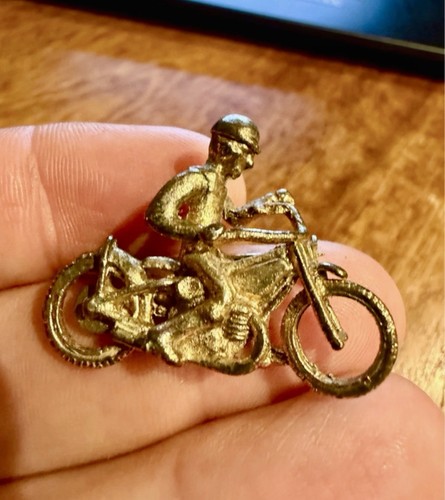 Vintage speedway rider gold - vintage,