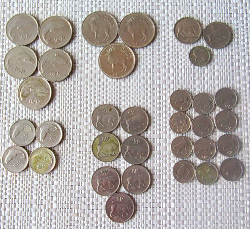 Job lot vintage irish coins - lot,