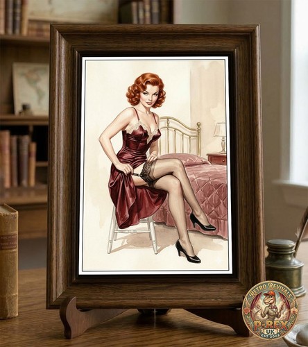 Playboy style 1950 sexy pin - 1950's,