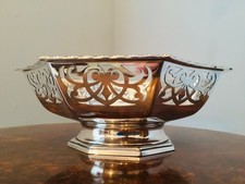 Antique Silver Plate EPNS Fruit Bowl, Bread Basket, Hamilton & Inches Edinburgh