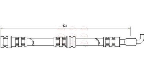 Apec rear brake hose for - rear, volvo