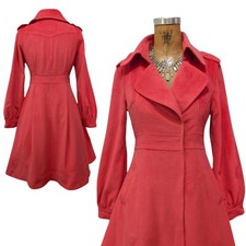 Vtg Pink Princess Coat Sz M