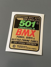 Reynolds 501 BMX frame decal