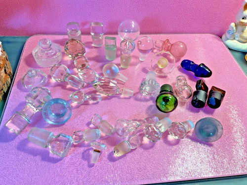 Antique old glass - old,