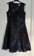 Untold Black & Blue Skater Dress UK12. New With Tags. FREE POSTAGE