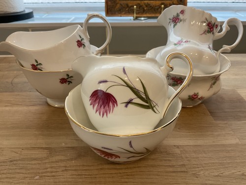 Vintage bone china - sugar, bowl